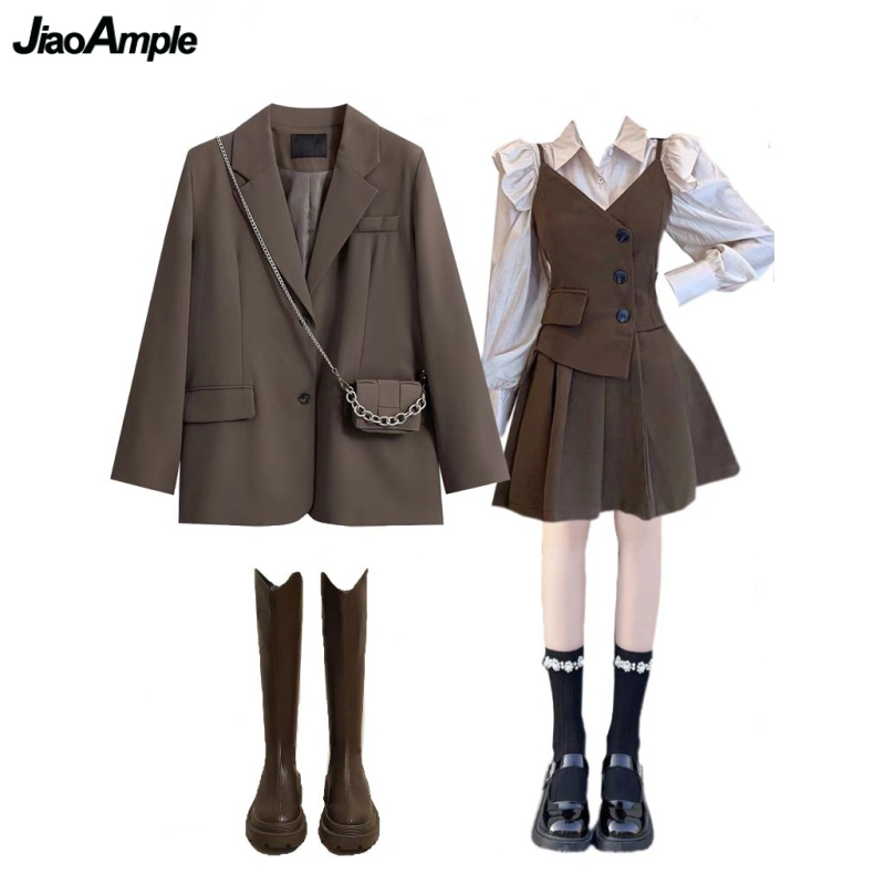 Korean Lifestyle - Spring Autumn Women Fashion Blazers Shirts