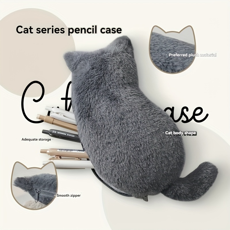 Cute Plush Cat Pencil Cases, K - đánh giá và giá Korean Skincare Routine