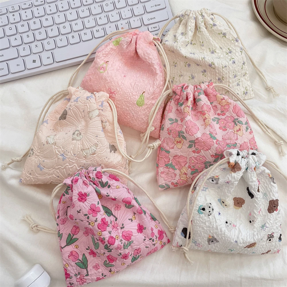 Cartoon Drawstring Cosmetic Ba - đánh giá và giá Korean Skincare Routine