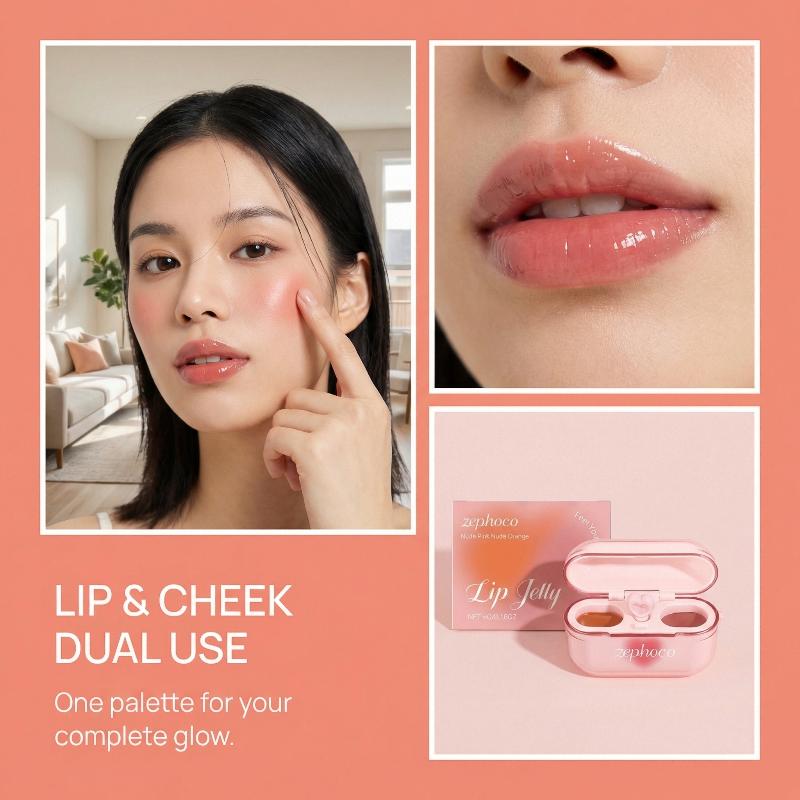 Two Tone Jelly Lip Gloss Long  - đánh giá và giá Lip Tint Korean