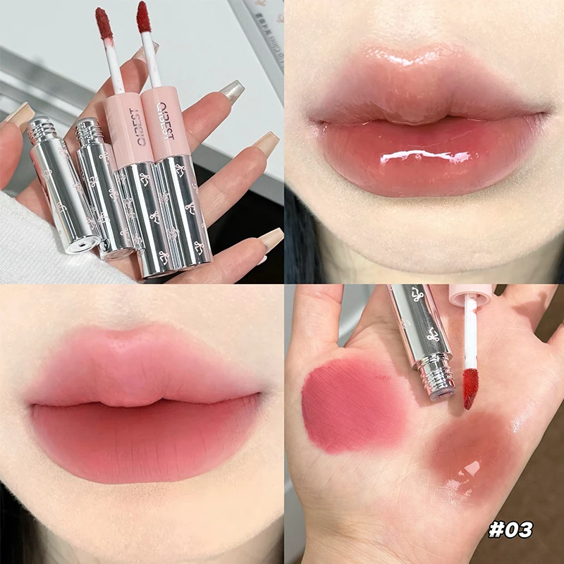 QIBEST Double Ended Lip Glaze  - đánh giá và giá Lip Tint Korean