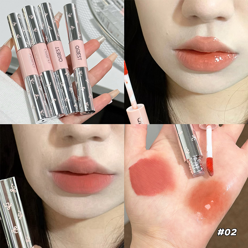 QIBEST Double Head Lip Gloss M - đánh giá và giá Lip Tint Korean