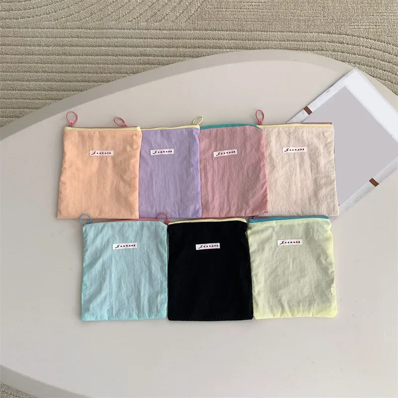 Solid Colour Makeup Bags Korea - đánh giá và giá Korean Skincare Routine