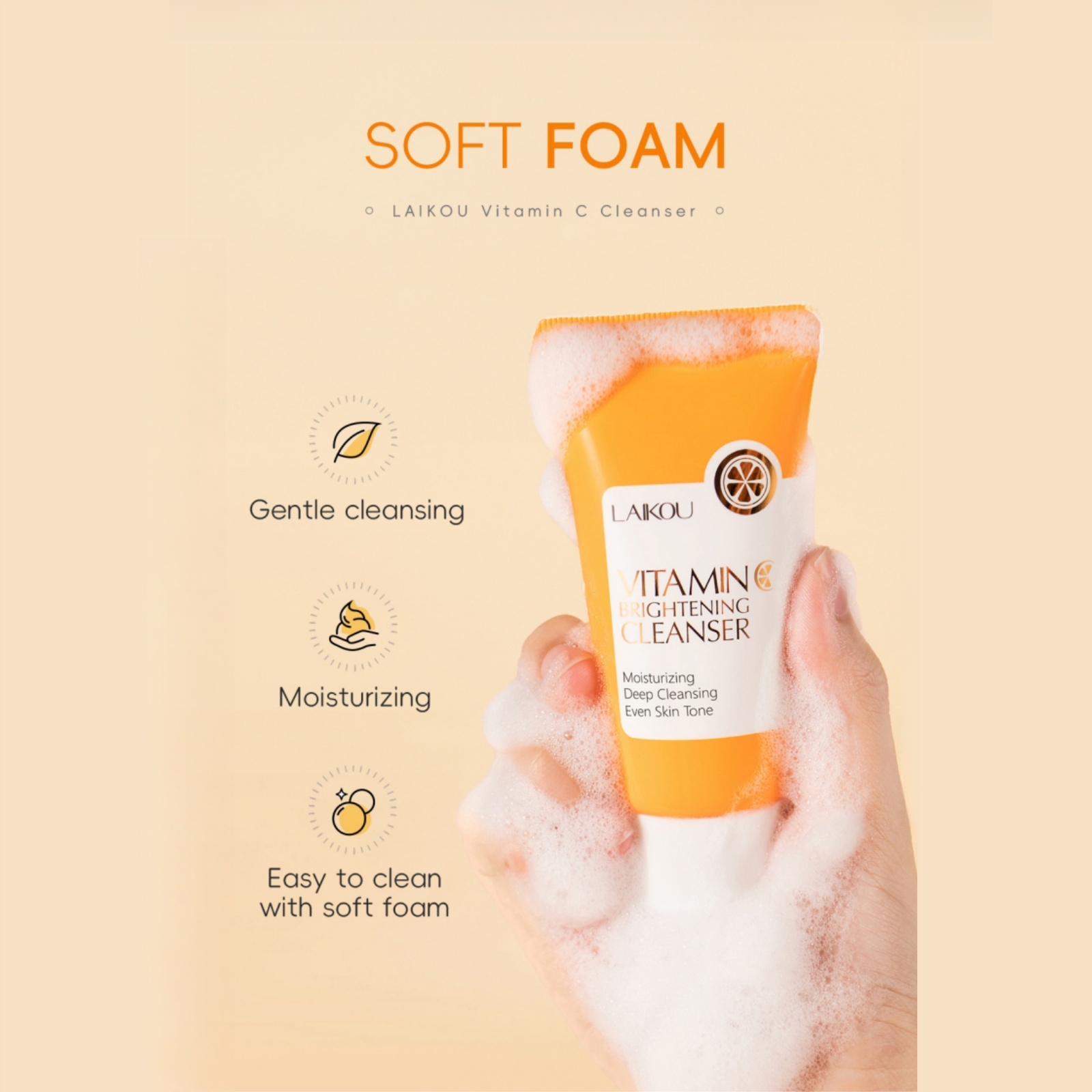 Vitamin C Facial Cleanser 50g  - đánh giá và giá Korean Lifestyle Products